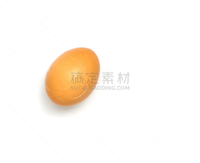 卵,破碎的,白色背景,分离着色,褐色,早餐,水平画幅,鸡蛋,无人,背景分离