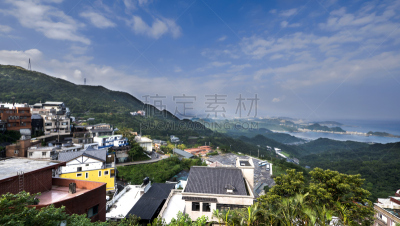 山,地形,三只动物,九份,天空,水平画幅,无人,户外,著名景点,自然