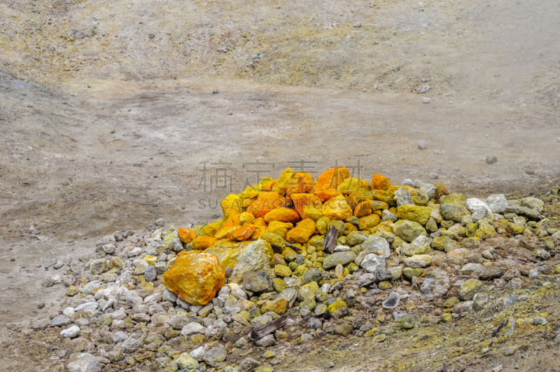 喷硫火山口,波佐利,纳布勒斯,火山,坎皮佛莱格瑞,喷气孔,硫磺,水平画幅,无人,户外