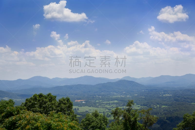 山,云,在上面,雅富顿,佤族,天空,留白,水平画幅,高视角,无人