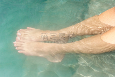 女人,足,腿,特写,湿透,温泉,水,spa美容,夏天,仅成年人
