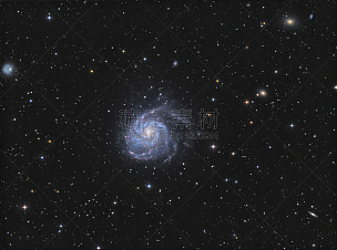 The Pinwheel Galaxy (Messier 101) in the constellation Ursa Major