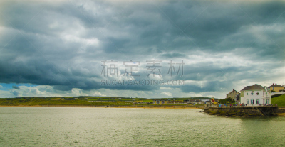 斯特兰德,东,波特拉什,海岸线,海滩,水平画幅,沙子,无人,三角形,英国