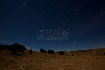 沙漠,天空,长时间曝光,星迹,水平画幅,无人,圣拉斐尔,日落,摄影,露营