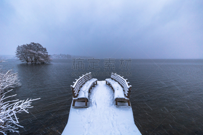 长椅,圣诞节,瑞典,冬天,冻结的,2016,马拉伦湖,水,座位,休闲活动