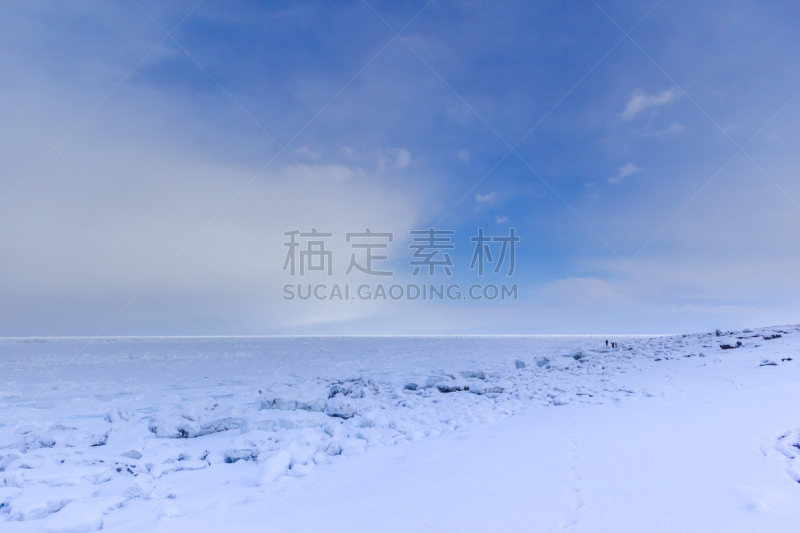 鄂霍次克海,浮冰,水平画幅,旅行者,知床半岛,户外,戏剧性的景观,白色,海滩,彩色图片