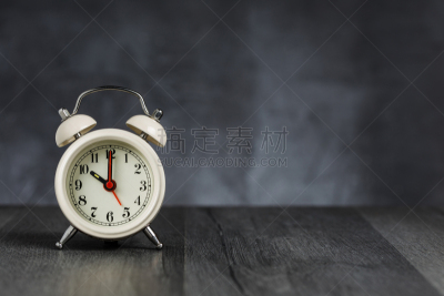 10点,白色,钟针,闹钟,背景,留白,5点整,复古,木制,复古