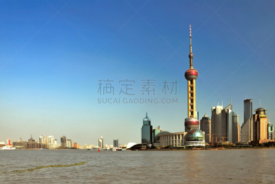 黄浦江,滨水,上海,建筑外部,水平画幅,无人,东亚,户外,浦东,方向