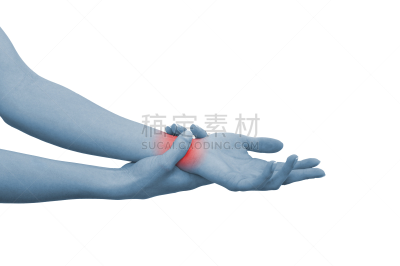 女人,手腕,痛苦,锐角,四肢,重复性运动损伤,三角骨,颜色处理,色彩增强,仅成年人