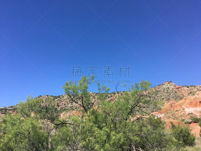 帕洛杜罗峡谷州立公园,德克萨斯,俄克拉何马狭地,台地拱,阿马里罗,台地,红岩石,灯塔楼,天空,美国西部