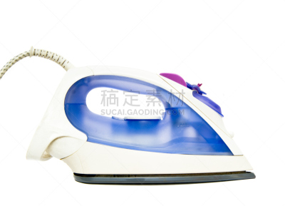 熨斗,白色,新的,用具,水平画幅,彩色图片,无人,蓝色,白色背景,摄影