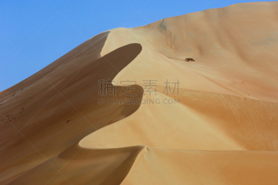 沙丘,rub' al-khali,美,褐色,水平画幅,形状,沙子,无人,阴影,户外