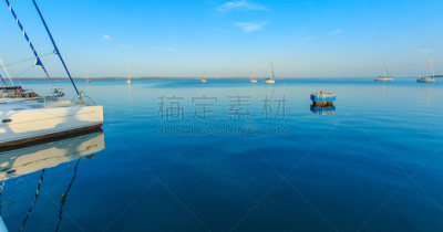 游艇,加勒比海,水,客船,水平画幅,固定的,无人,海港,邮轮,夏天