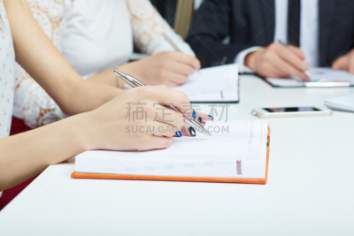 女人,手,商务会议,特写,羊毛帽,忙碌,商务研讨会,套装,男商人,文档