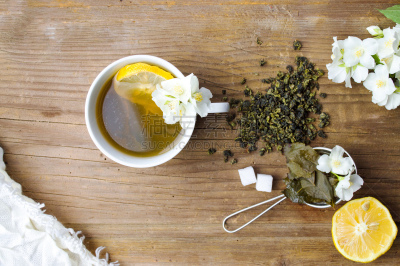 茉莉,绿色,绿茶,滤器,茶杯,干果,铜,花茶,水平画幅,热饮