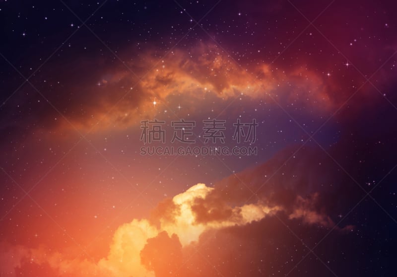 天空,星星,夜晚,星系,望远镜,水平画幅,科学,星云,the pleiades,泰国