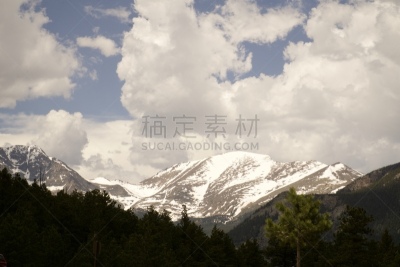 遮蔽谷,雪山,科罗拉多州,天空,褐色,水平画幅,雪,无人,泥土,户外