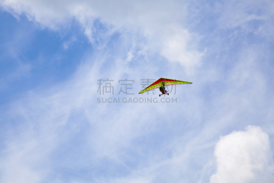 索道滑翔翼,超轻型飞机,天空,水平画幅,蓝色,滑翔机,交通方式,机翼,运动,飞机