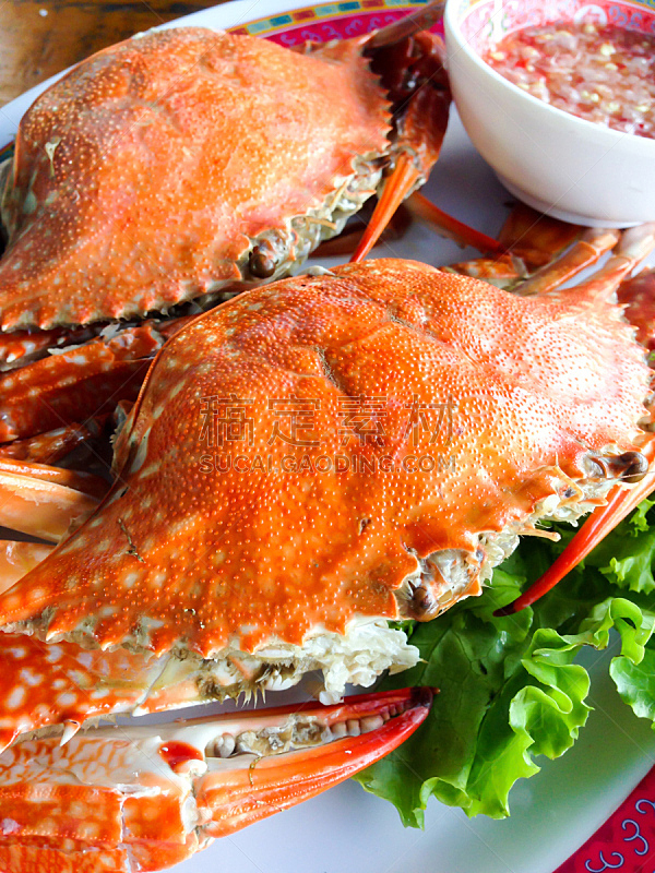 螃蟹,烧毁的,垂直画幅,饮食,膳食,海产,成分,清新,美味,卫生