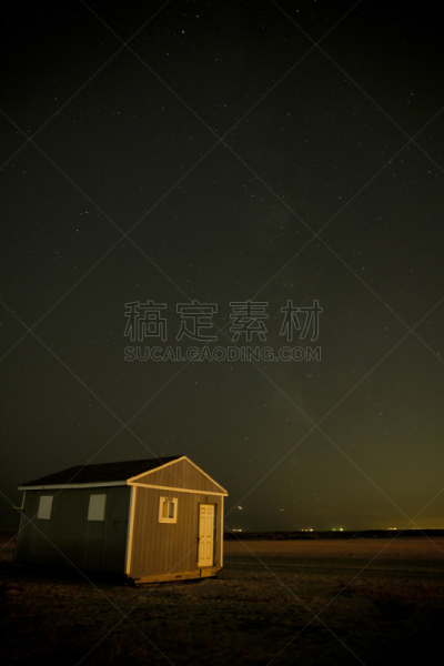 琼斯海滩,夜晚,星形,两只动物,西伦敦,银河系,垂直画幅,天空,留白,星系