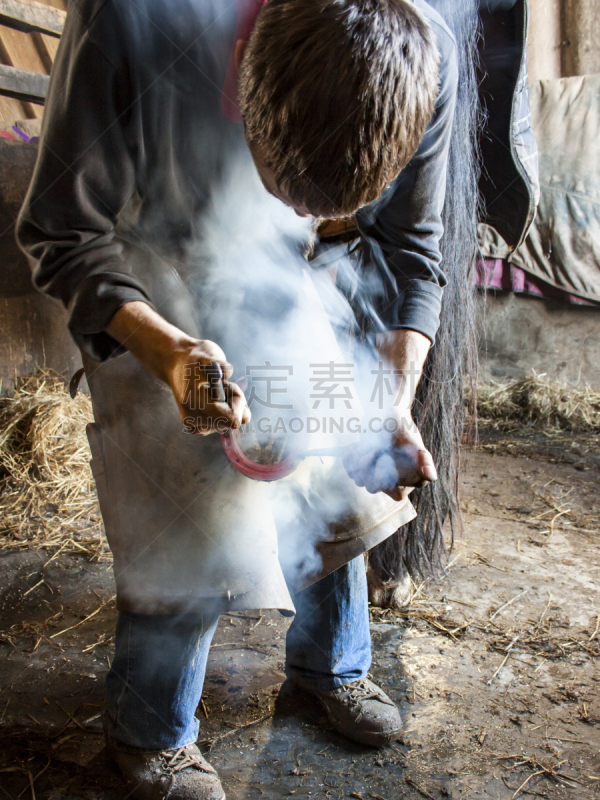 法里尔,垂直画幅,马蹄铁,铁匠,鞋子,红色,职业,金属工业,热,技能