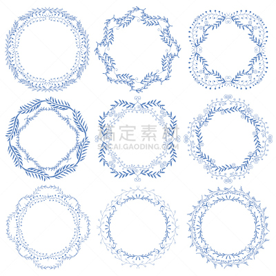 边框,动物手,华丽的,线条,背景分离,复古风格,古典式,草图,绘画插图,圆形