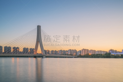 吊桥,苏州,水,天空,江苏省,水平画幅,云,无人,户外,湖