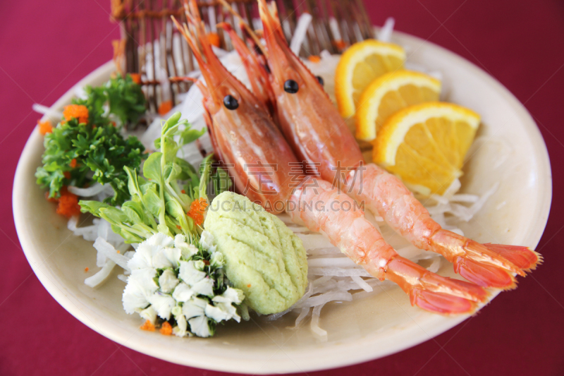 生鱼片,虾,自然,水平画幅,日本,膳食,海产,鸡尾酒,海老寿司,海洋