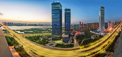 现代,都市风光,扫雪车,南昌市,江西省,立交桥,天空,水平画幅,夜晚,交通