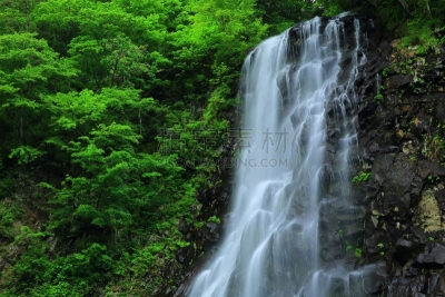 瀑布,夏天,一个物体,山谷市,水,美,水平画幅,无人,户外,植物