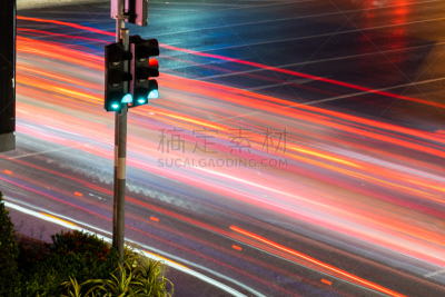 照明设备,交通,泰国,曼谷,长时间曝光,室内过夜,暗色,汽车,长的,迅速