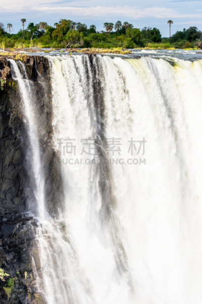 赞比亚,宏伟,津巴布韦,赞比西河,维多利亚瀑布,风景,垂直画幅,水,美,褐色