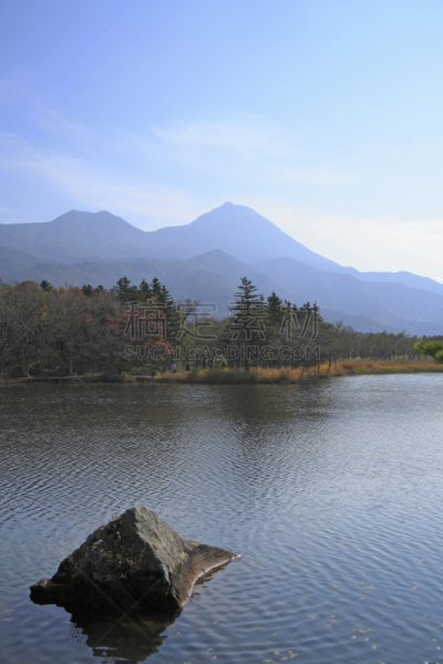 知床五湖,知床国家公园,知床半岛,自然,垂直画幅,天空,地形,秋天,无人,日本