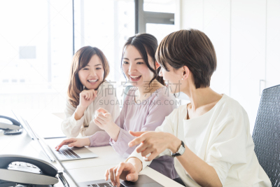 办公室,人群,女商人,新创企业,日本人,青年人,专业人员,动机,技术,计算机