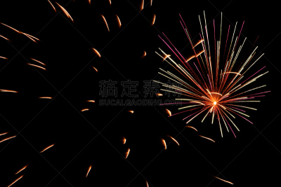 彗星,天空,水平画幅,夜晚,无人,新年,阴影,烟,放焰火,2008