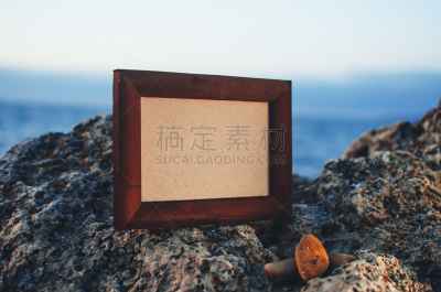 留白,边框,沙子,海洋,背景,文字,天空,新的,休闲活动,水平画幅