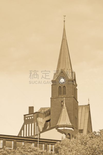 德国,汉堡,欧洲,波纹,人,过去,吕本山麓诺伊施塔特,垂直画幅,海港