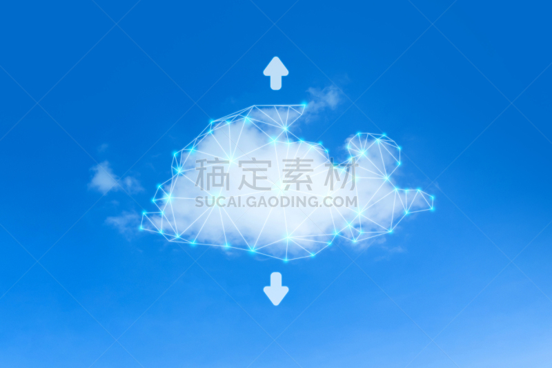 云,形状,几何形状,三角形,圆形,轮廓,蓝色,格子,概念,智慧