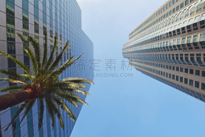 市区,洛杉矶,云,现代,人造建筑,户外,建筑,公寓,零售店,白昼