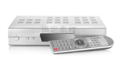 进行中,dvd机,dvd,白色背景,背景分离,调谐器,技术,图像,银色,现代