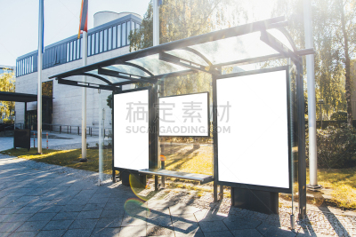 公共汽车站,布告栏,市场营销,路边,留白,新的,灵感,水平画幅