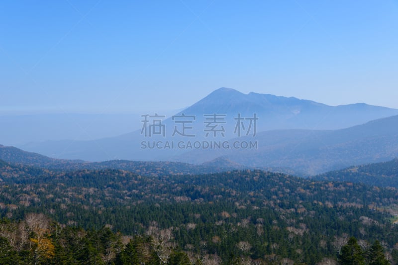 岩手县,秋天,山,盛冈,岩手山,八幡平市,天空,美,里山,水平画幅