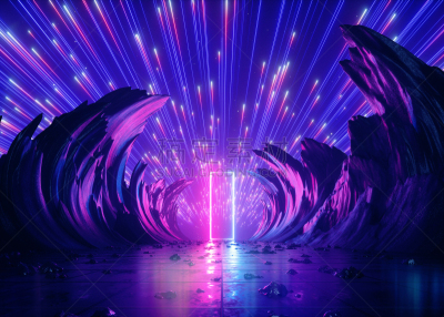 紫外线,网络空间,背景,未来,霓虹灯,抽象,岩石,太空,替代能源,发光