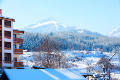 雪,风景,保加利亚,班斯科,山脉,酒店,滑雪场,圣马洛,美,公园