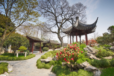 东方石景花园,太极,苏州,道教,中国功夫,凉棚,亭台楼阁,灵性,大特写,水平画幅