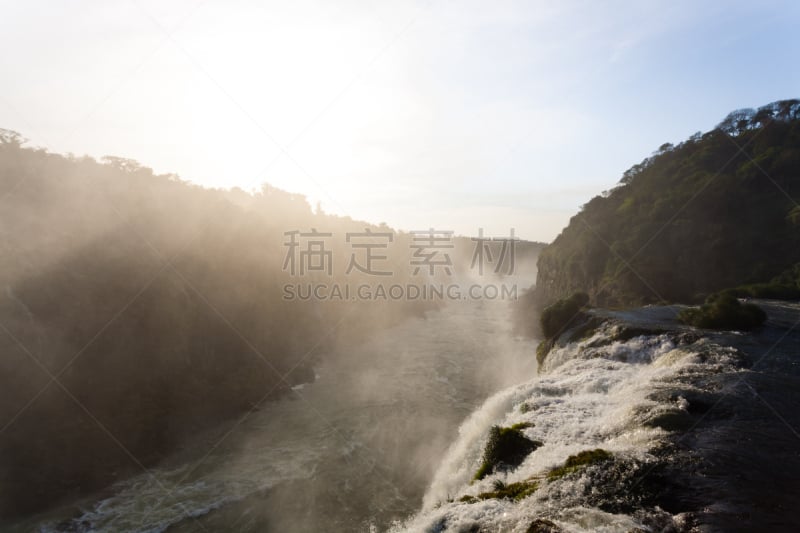 伊瓜苏瀑布,风景,阿根廷,南美,水,伊瓜苏河,水平画幅,瀑布,传统,魔鬼喉咙