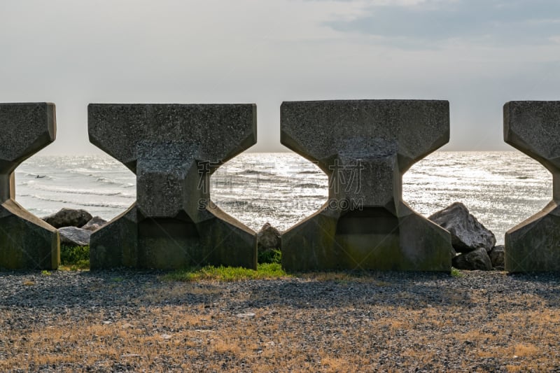 混泥土块,风景,破浪堤,法国,环境,云,水上运动,远距离,海浪,暴风雨