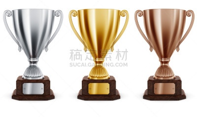 奖杯,青铜,黄金,水平画幅,形状,银色,木制,无人,白色背景,背景分离