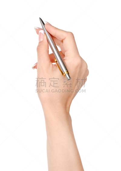 女人,手,水笔,圆珠笔,垂直画幅,留白,四肢,文档,经理,仅成年人