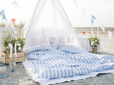 床垫,海滩,美,水平画幅,纺织品,无人,历日,夏天,户外,家具